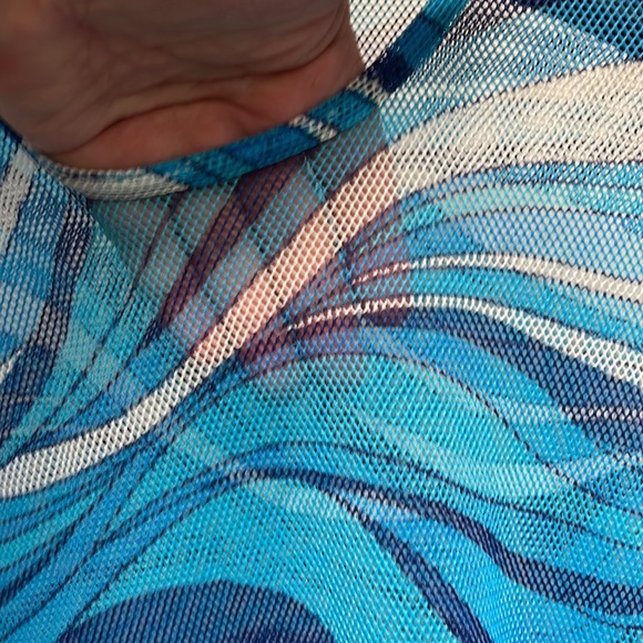 Mens mesh semi sheer Dulce de Leche  fashion shirt - Picture 4 of 5